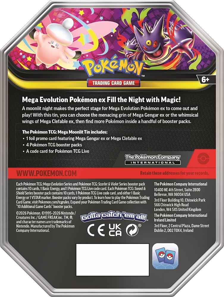 Pokemon: Mega Moonlit Tin