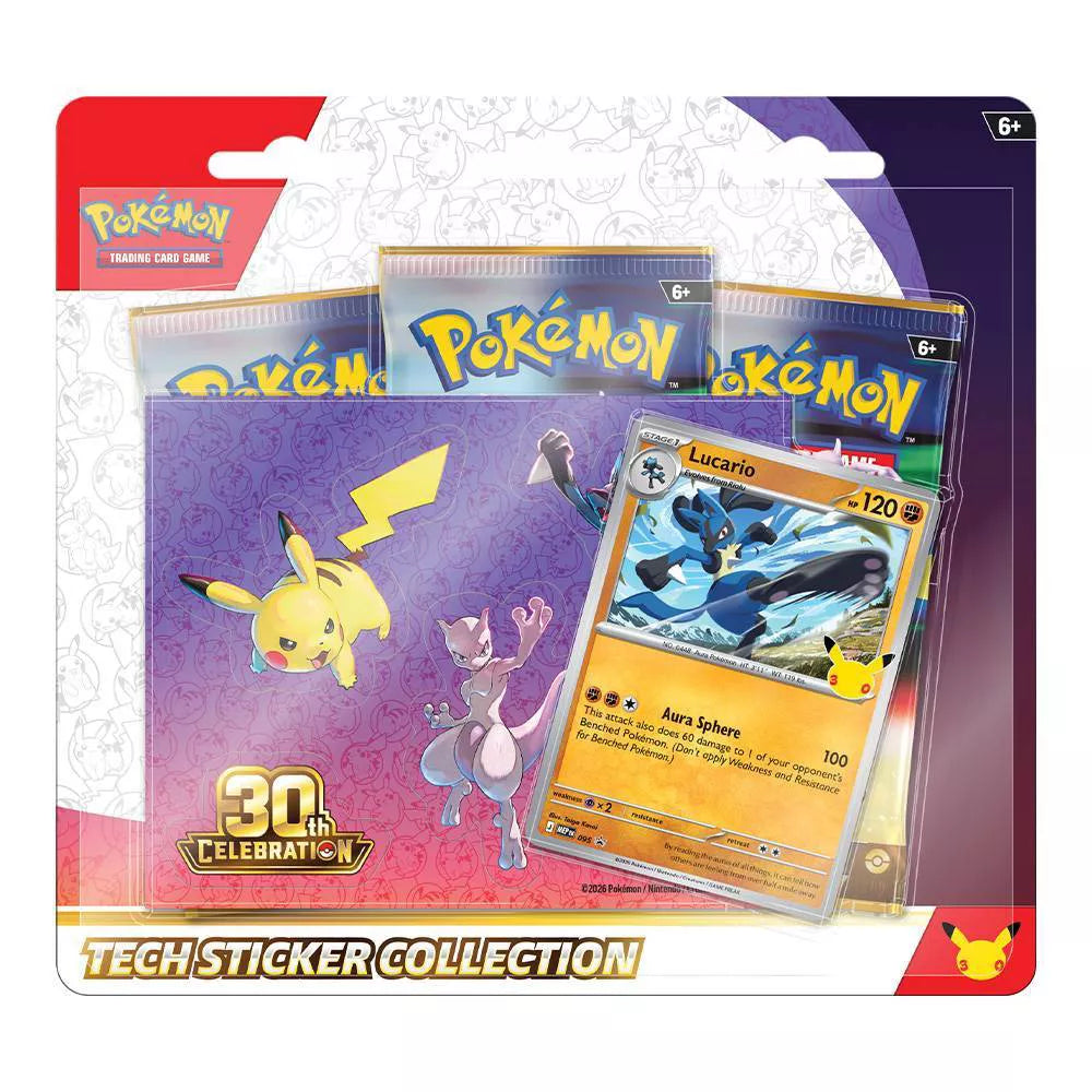 Pokémon: 30th Celebration Tech Sticker Collection