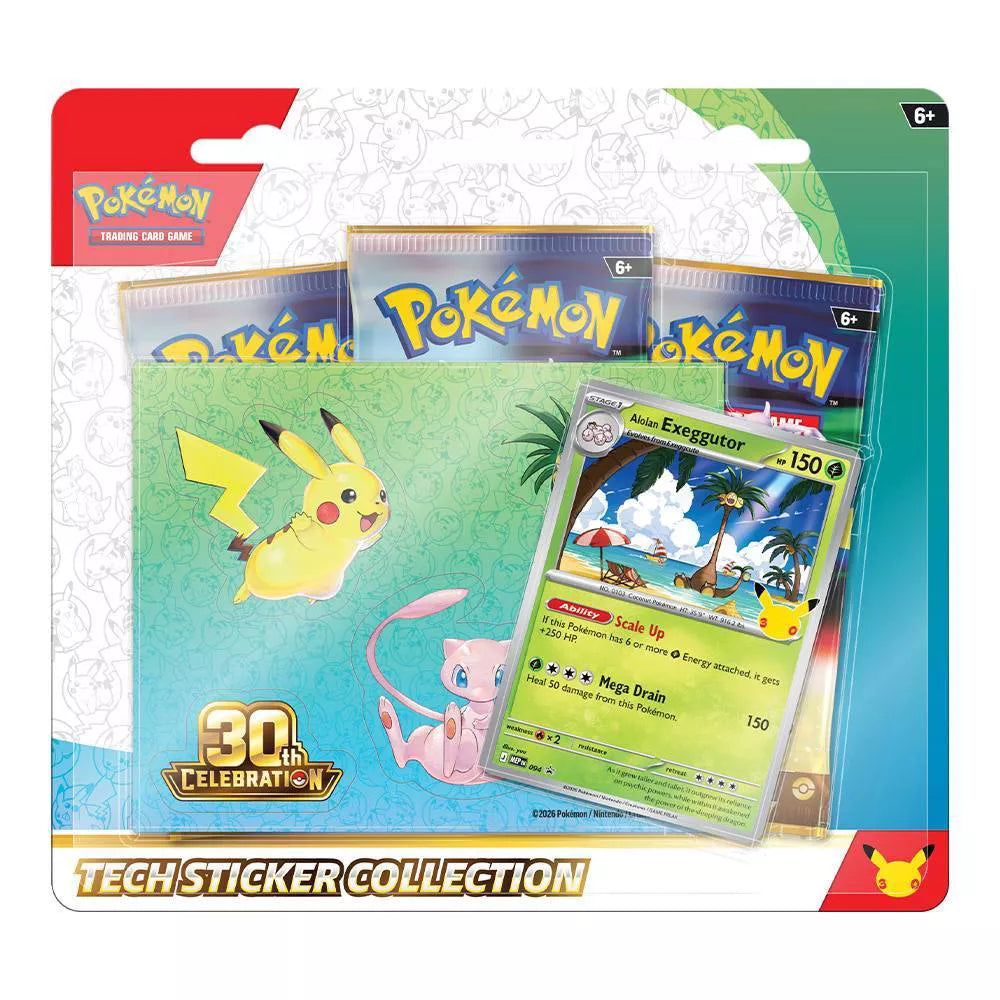 Pokémon: 30th Celebration Tech Sticker Collection